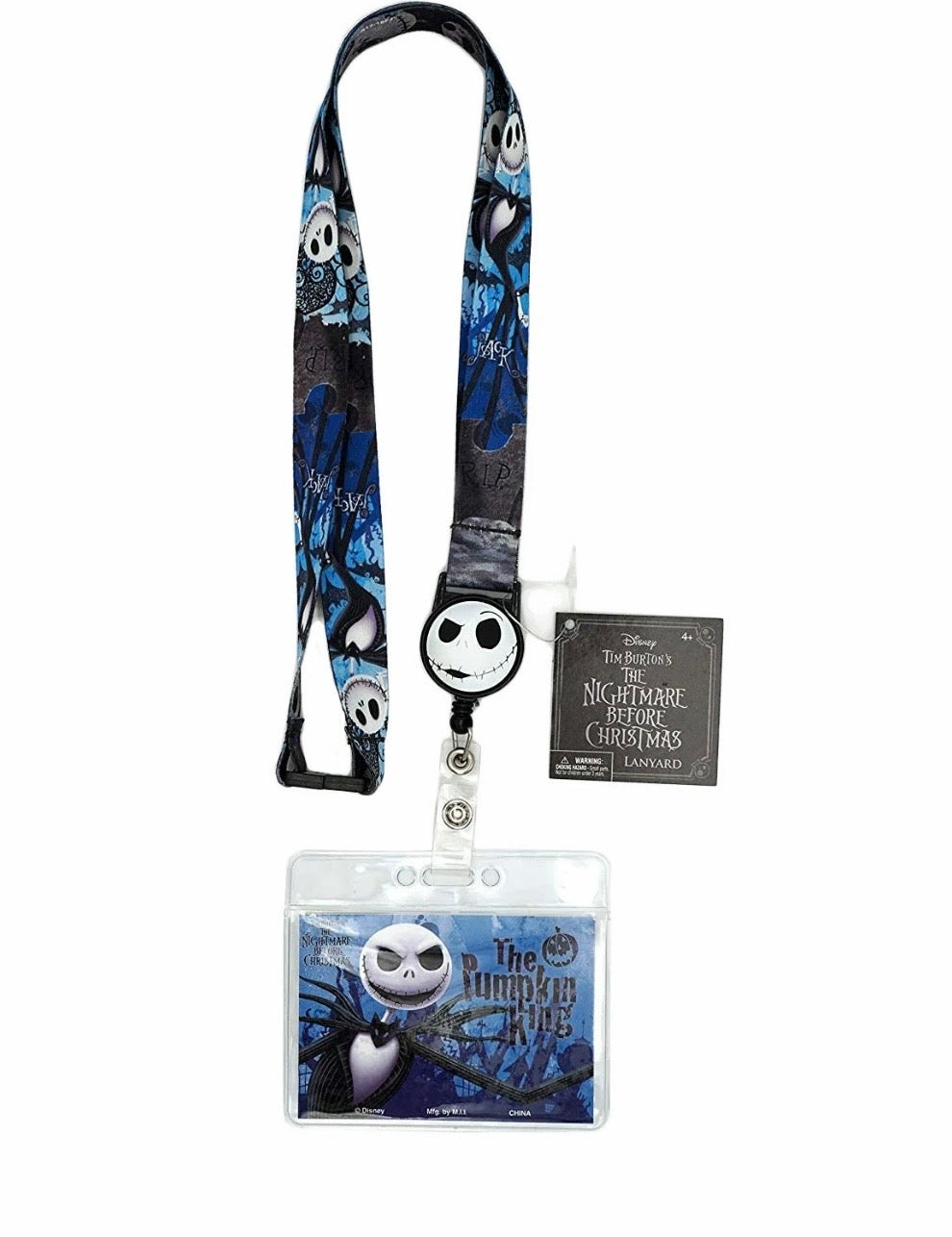 The nightmare before Christmas lanyard with zip lock card holder